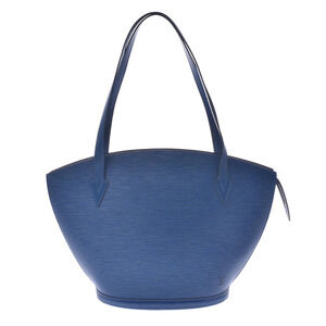 Louis Vuitton Epi Saint Jacques Shopping Blue Leather Tote Bag